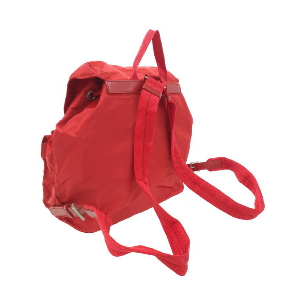 Prada Rucksack Two Tessuto Daybag Pocket Backpack Red - Picture 1 of 9